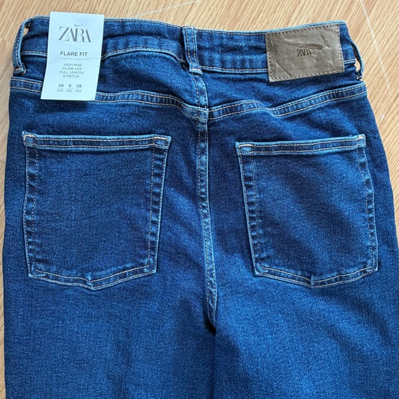 Zara Dark Blue Denim Pants - Picture 1 of 6